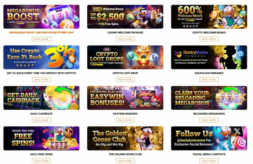 DuckyLuck Casino promotions may 2026