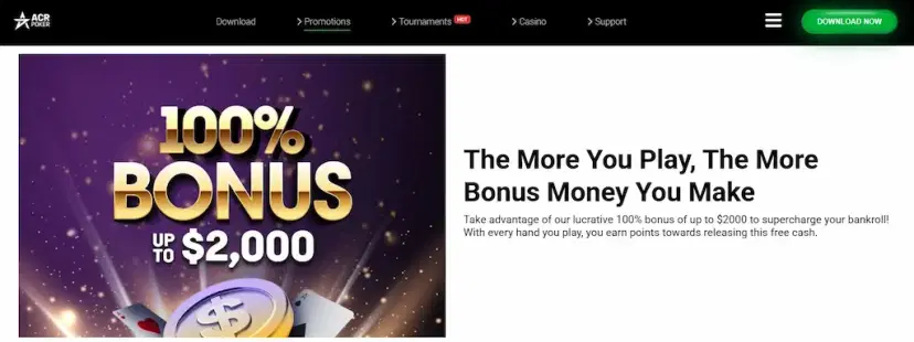acr poker welcome bonus may 2026