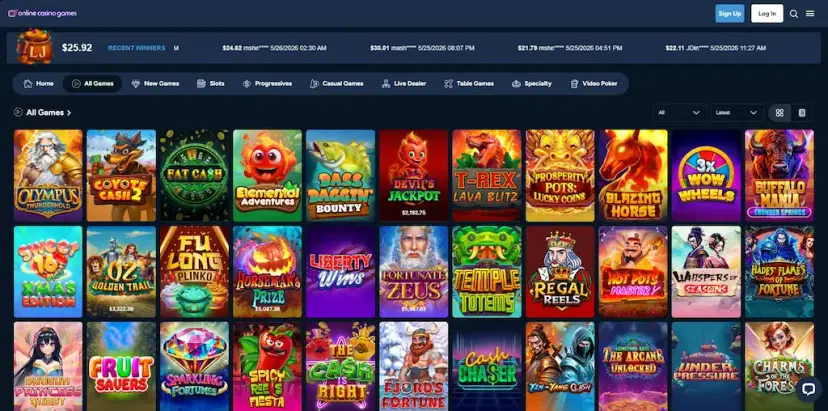 onlinecasinogames rtg may 2026
