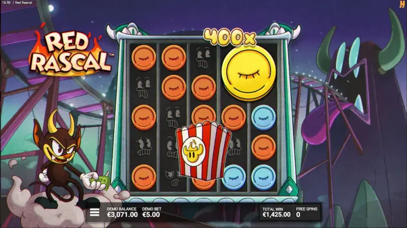 red rascal bonus game after dark