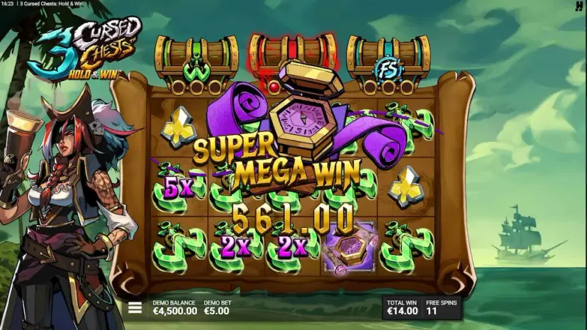 3 cursed chests: hold & win gameplay