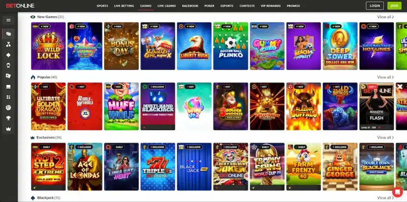 betonline casino games june 2026