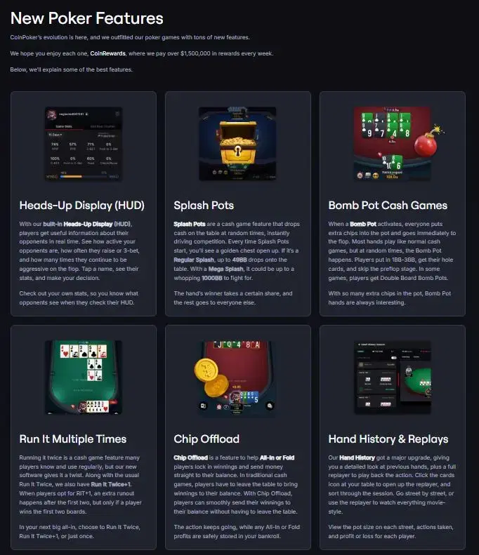 coinpoker features june 2026