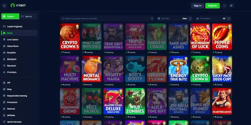 cybet casino games june 2026