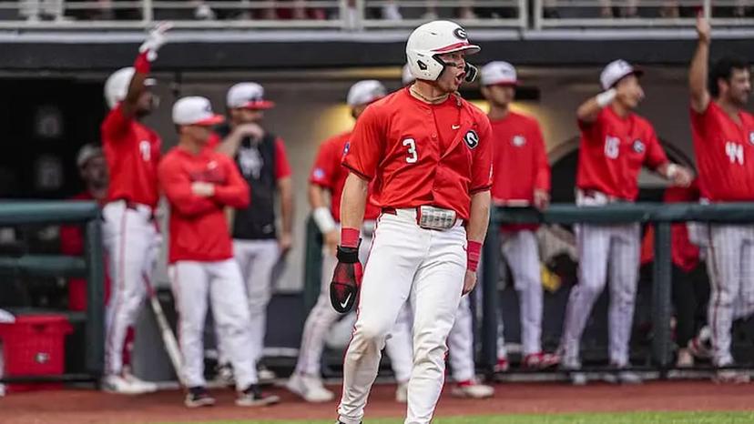 SEC Player of the Year Daniel Jackson (#3) of the Georgia Bulldogs, one of the favorites to win the 2026 College World Series