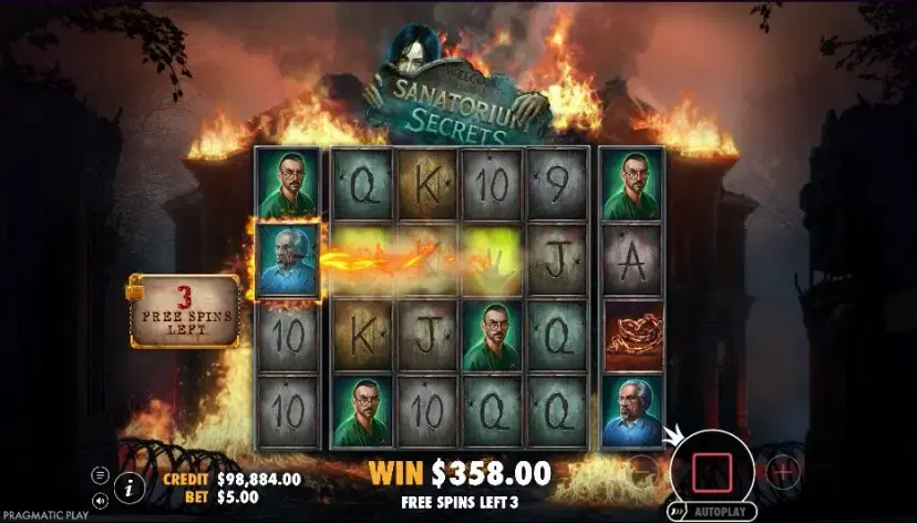 sanatorium secrets free spins and super free spins