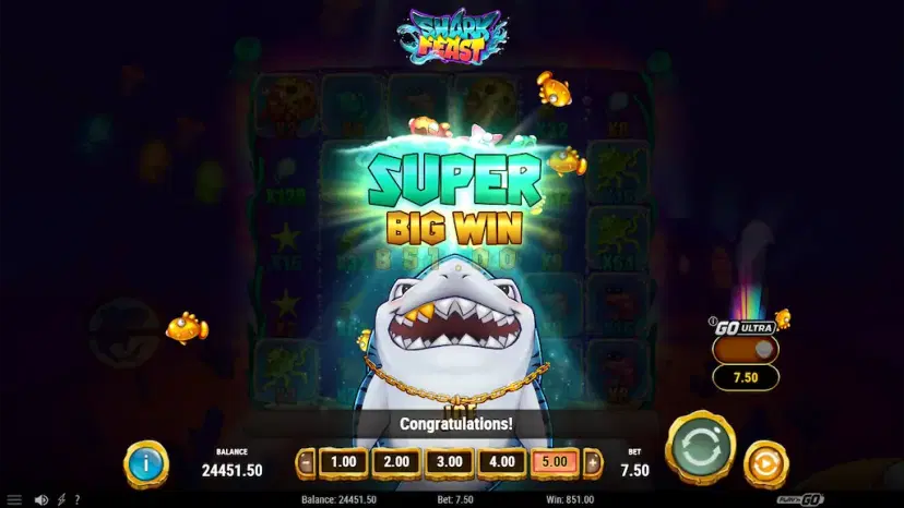 shark feast gameplay