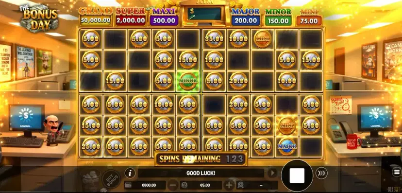 the bonus day hold & win feature