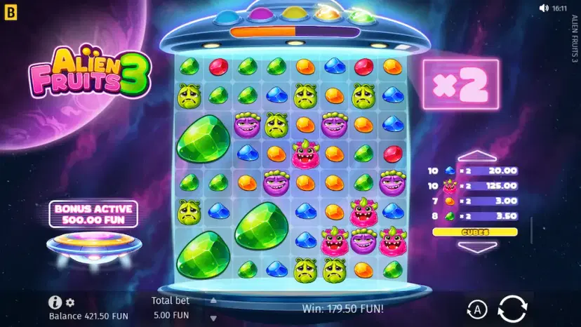 alien fruits 3 cosmo frenzy