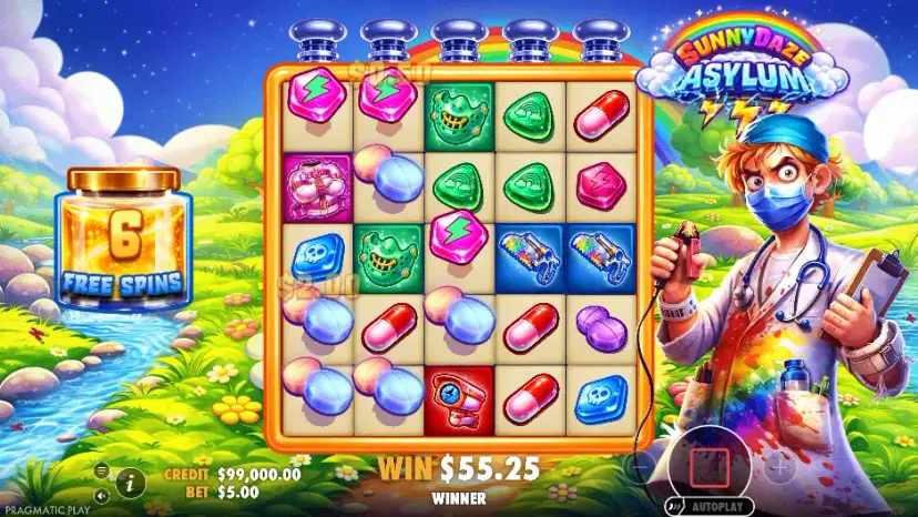 sunnydaze asylum free spins