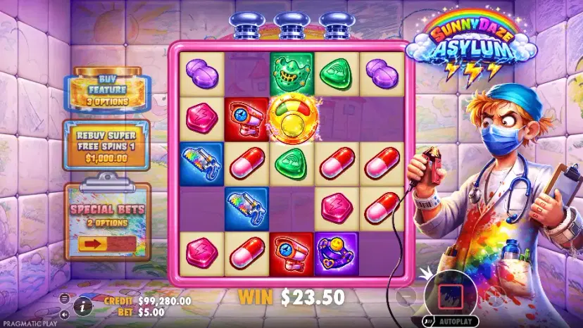 sunnydaze asylum main features