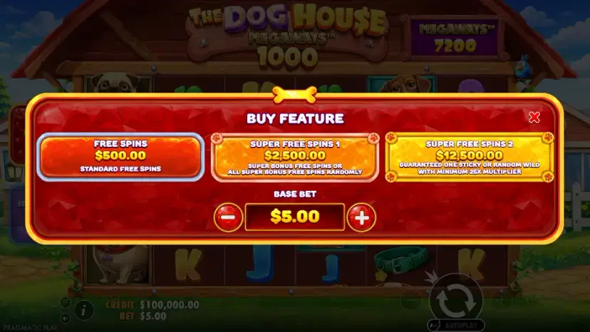 the dog house megaways 1000 bonus buy