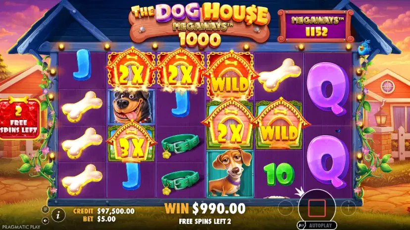 the dog house megaways 1000 super bonus free spins