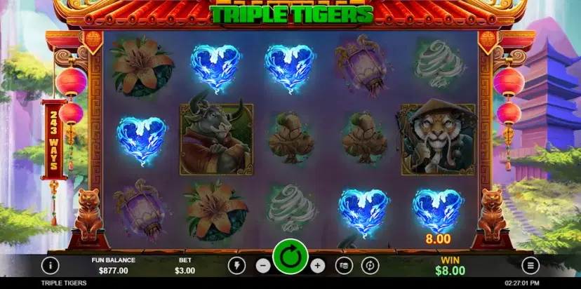 triple tigers main features
