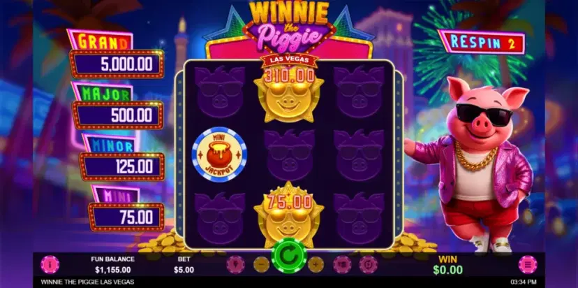 winnie the piggie las vegas jackpots