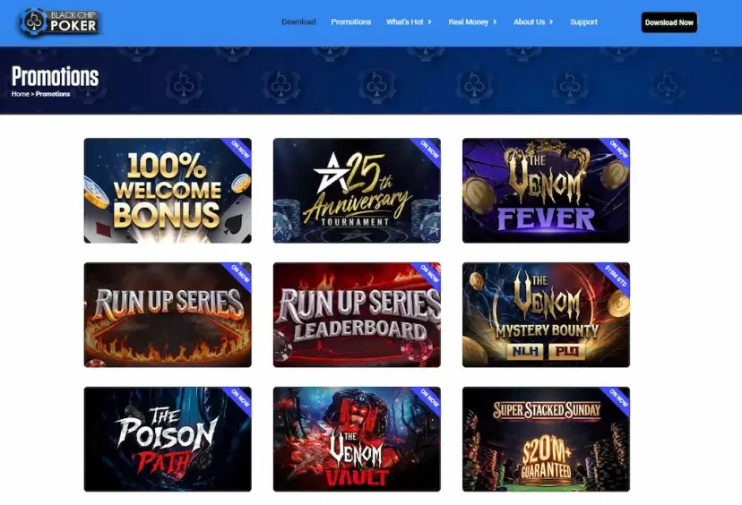 black chip poker other bonuses and promos aug 2026