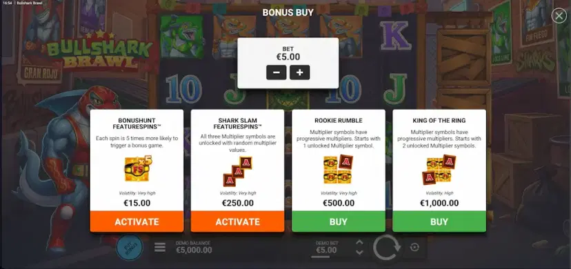 bullshark brawl buy bonus