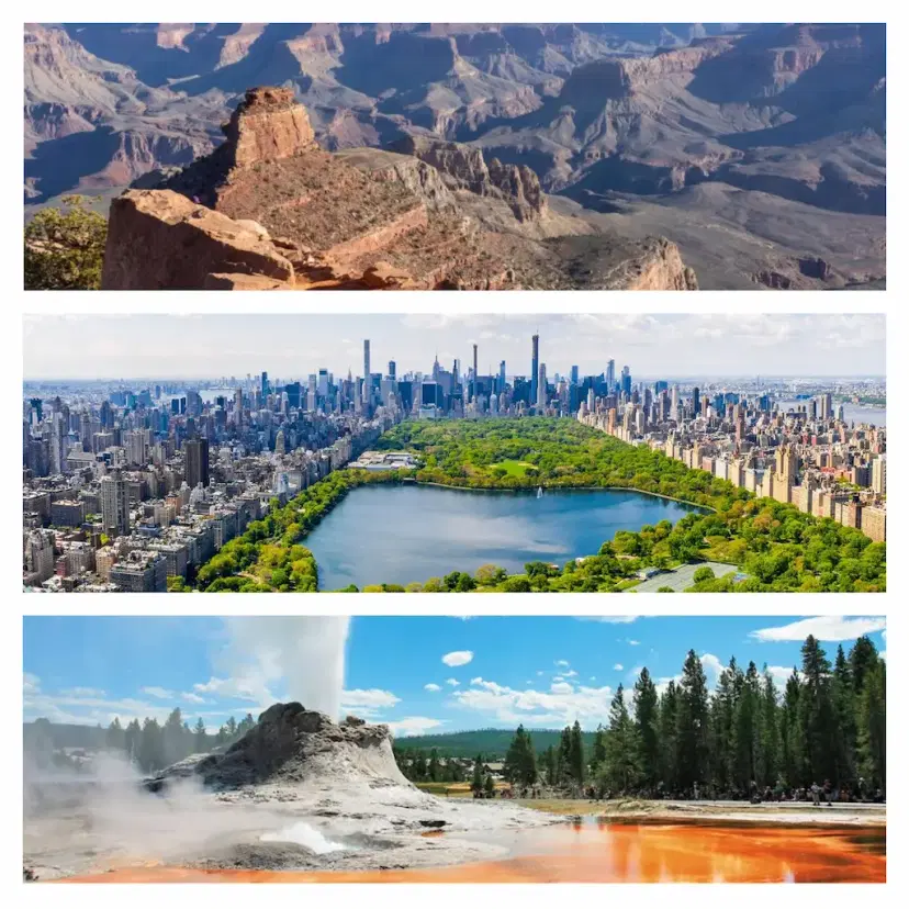 grand canyon central park yellowstone park