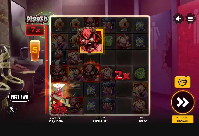 pissed bonus game