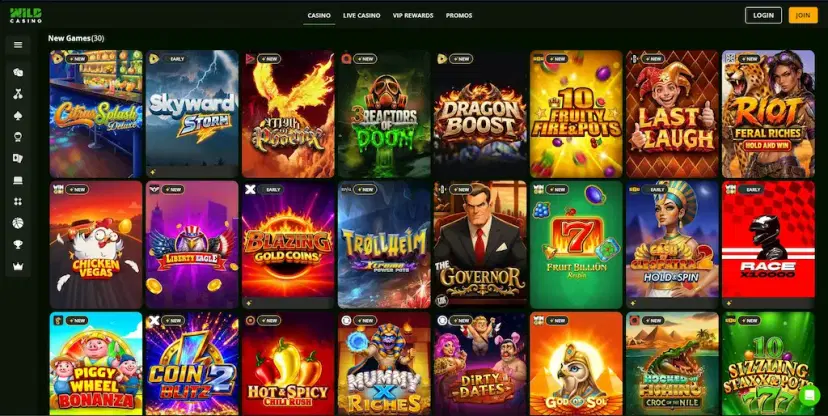 wild casino games aug 2026