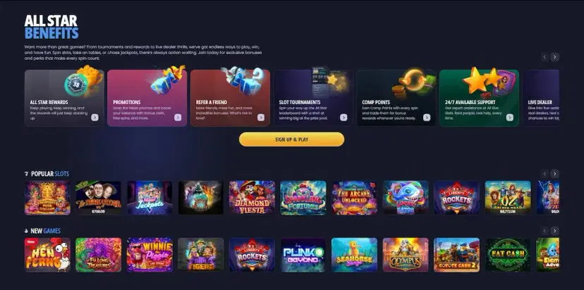 all star slots casino features sept 2026