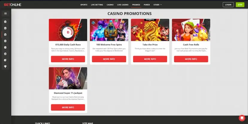 betonline casino promotions sept 2026