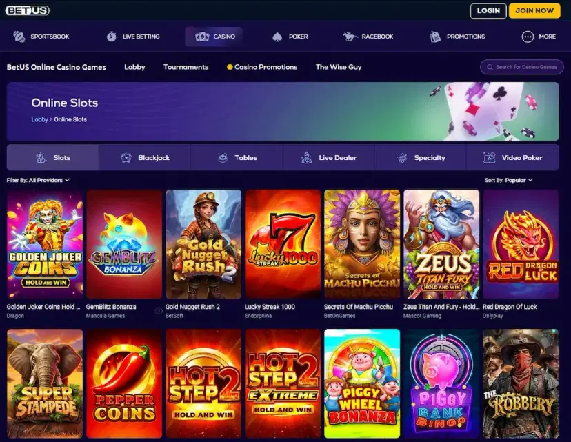 betus casino games sept 2026