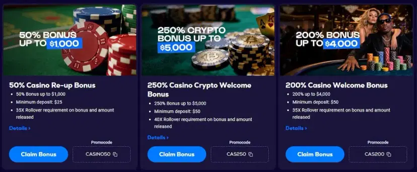 betus casino welcome bonus sept 2026