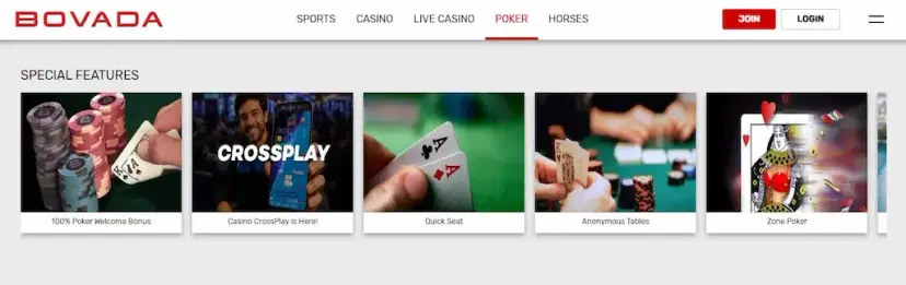 bovada poker features sept 2026