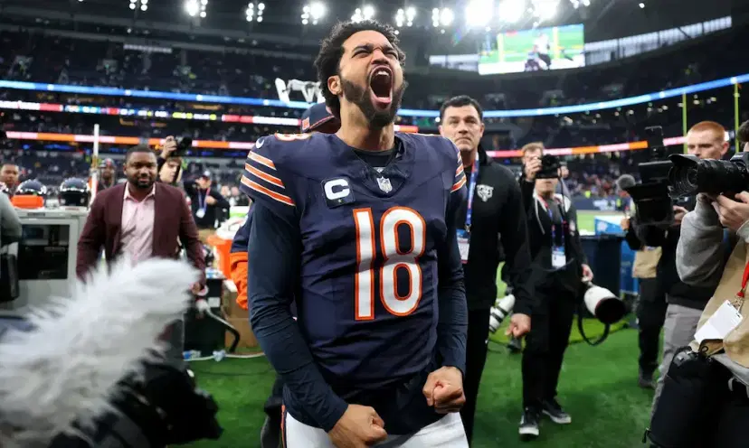caleb williams screaming chicago bears