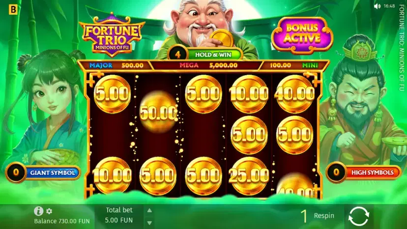 fortune trio: minions of fu hold & win