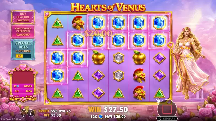 hearts of venus main features