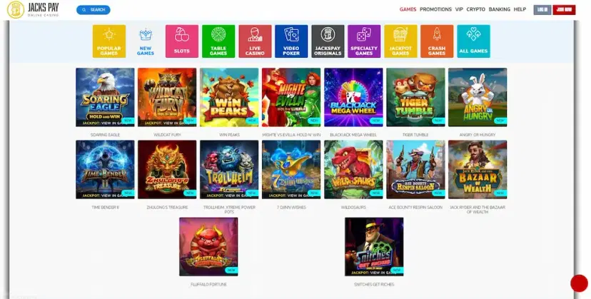 jackspay casino games sept 2026