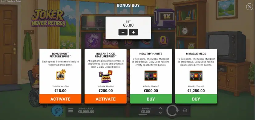joker never retires buy bonus