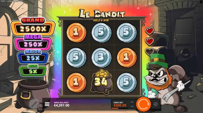 le bandit hold & win rainbow epic drop hold & win