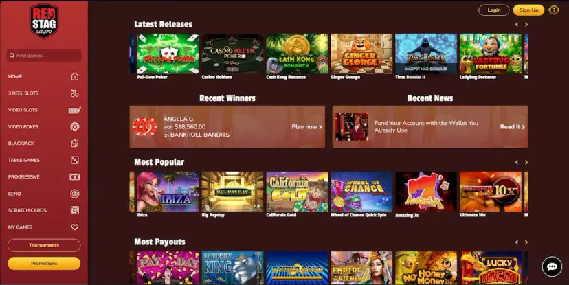 red stag casino games sept 2026