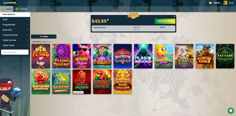 slots ninja casino games sept 2026
