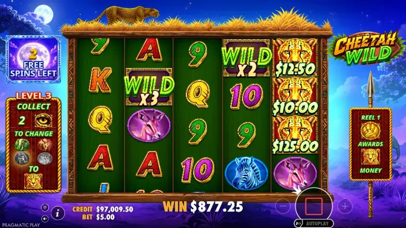 cheetah wild super free spins