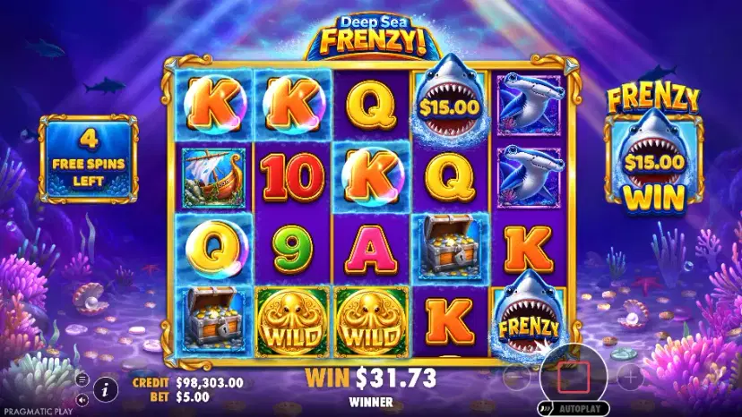 deep sea frenzy free spins