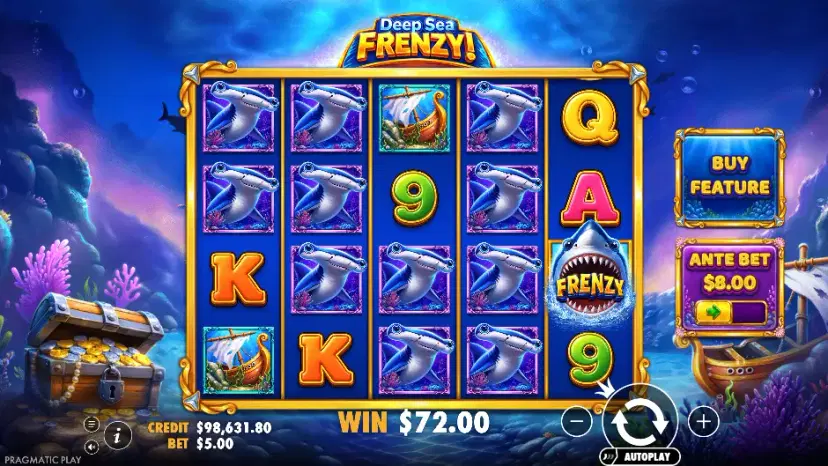 deep sea frenzy main features