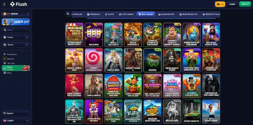 flush casino games oct 2026