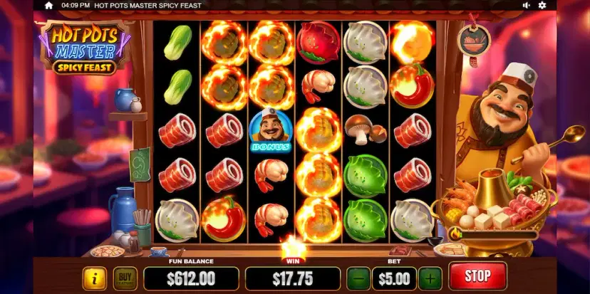 hot pots master spicy feast cascading wins