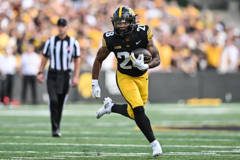 Kamari Moulton is running for 7.3 yards per carry this season with two touchdowns already - Ohio State Iowa Expert Picks