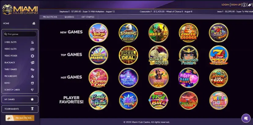 miami club casino features oct 2026