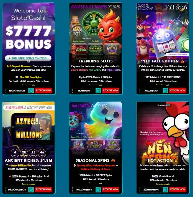 slotocash casino promotions oct 2026