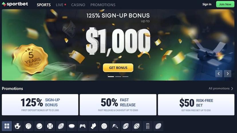 Sportbet.one homepage